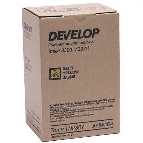 Toner Develop TNP80Y / AAJW2D4 Yellow do dukarek (Oryginalny) [9k]